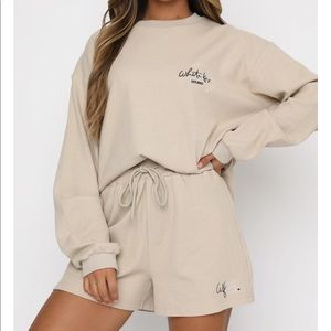 Self Love Club Relaxed Waffle Shorts Sand-small